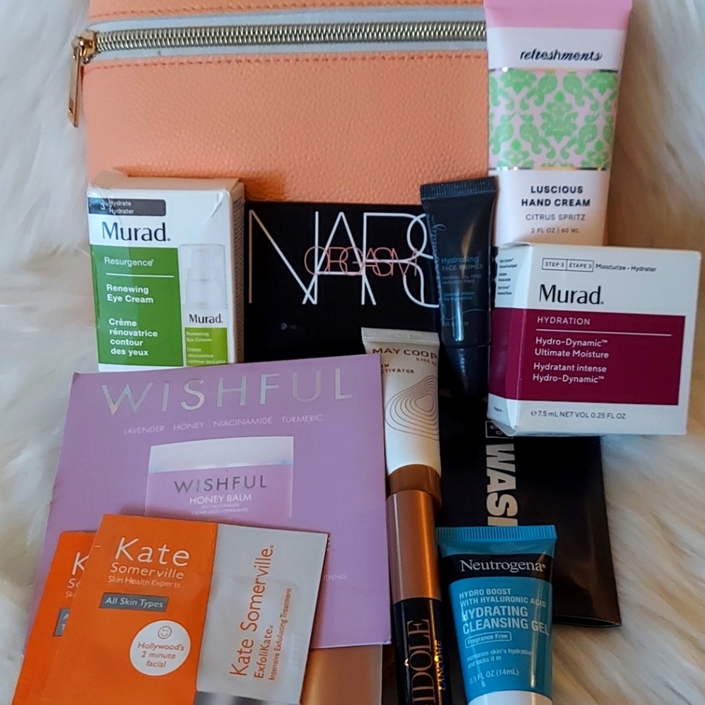 Makeup Bag and Beauty Product Bundle